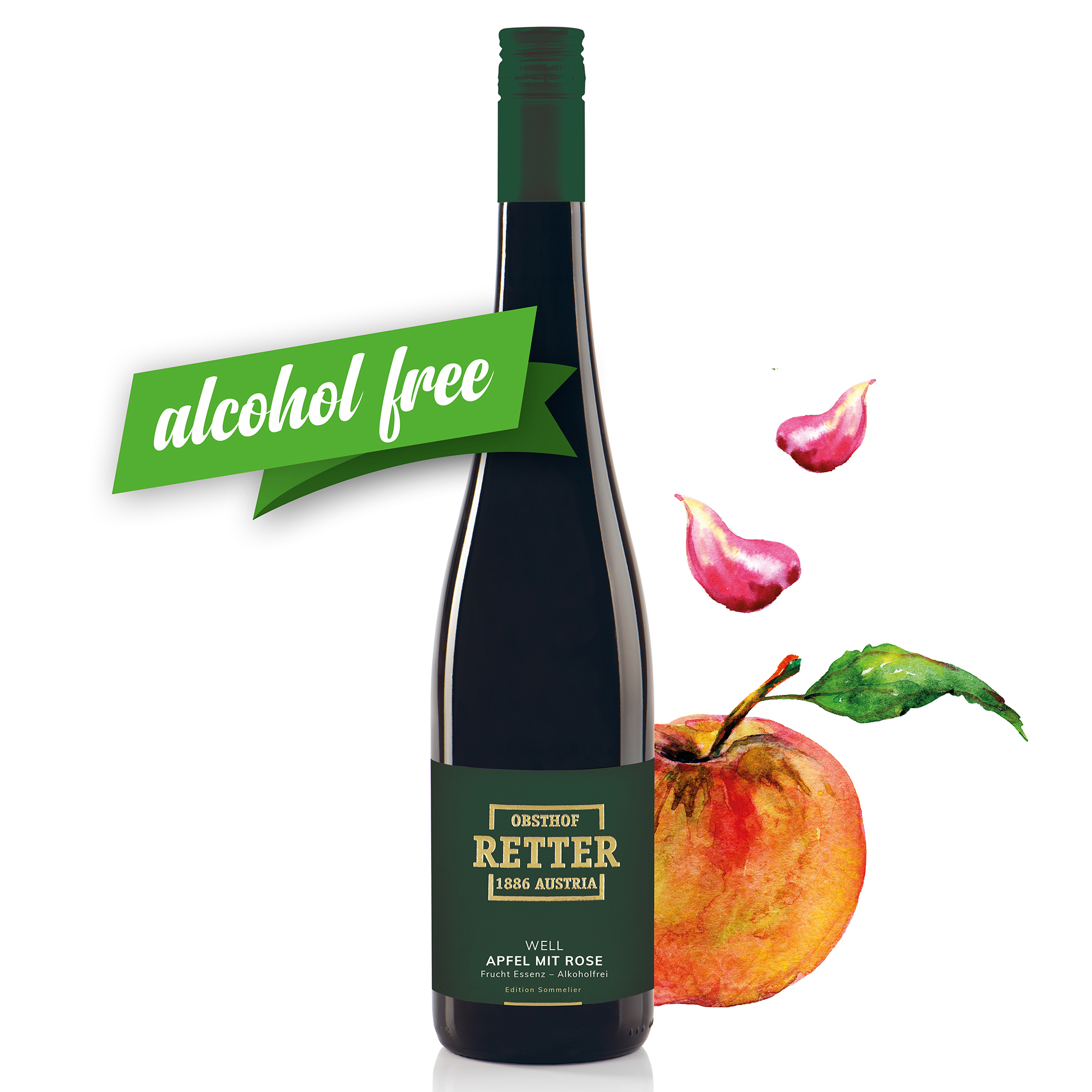 WELL Apfel mit Rose - Fruchtessenz Edition Sommelier